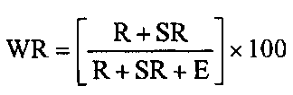 equation for waste stream reduction rate